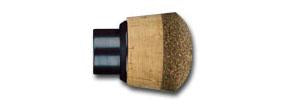 Cork Fighting Butt - 1 inch fixed butt with radiused composite cork end