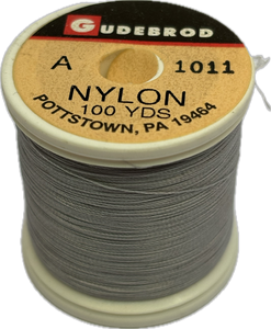 Gudebrod Nylon Thread - Size A - Gunmetal 1011 (100 Yard Spool)