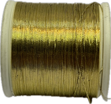 Gudebrod HT Metallic Nylon Thread - Size A - Gold 9000 (100 Yard Spool)