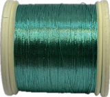 Gudebrod HT Metallic Nylon Thread - Size A - Aqua 9270 (100 Yard Spool)