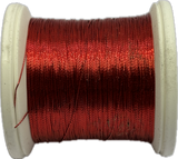 Gudebrod HT Metallic Nylon Thread - Size A - Red 9326 (100 Yard Spool)