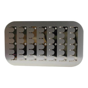 6" Clip Plate Fly Box Insert (Small 7 Clips)